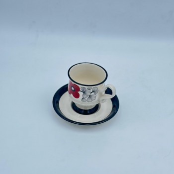 فنجان شاي سيراميكي أنيق بتصميم فريد