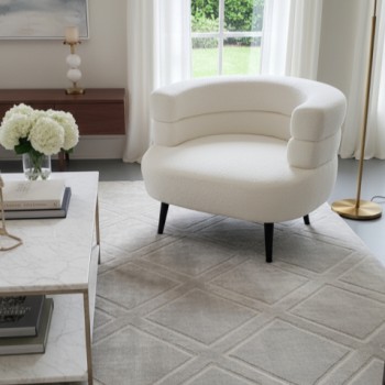 كرسي المشاهير -بوكلية أنيق وعصري ــ ابيض