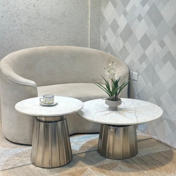 طاولة قهوة - سطح زجاج 120×60×43سم طاولة قهوة - سطح زجاج 120×60×43سم