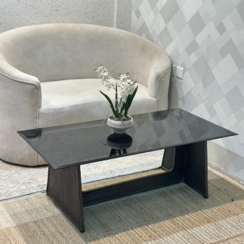 طاولة قهوة - سطح  زجاج 120×60×43سم 