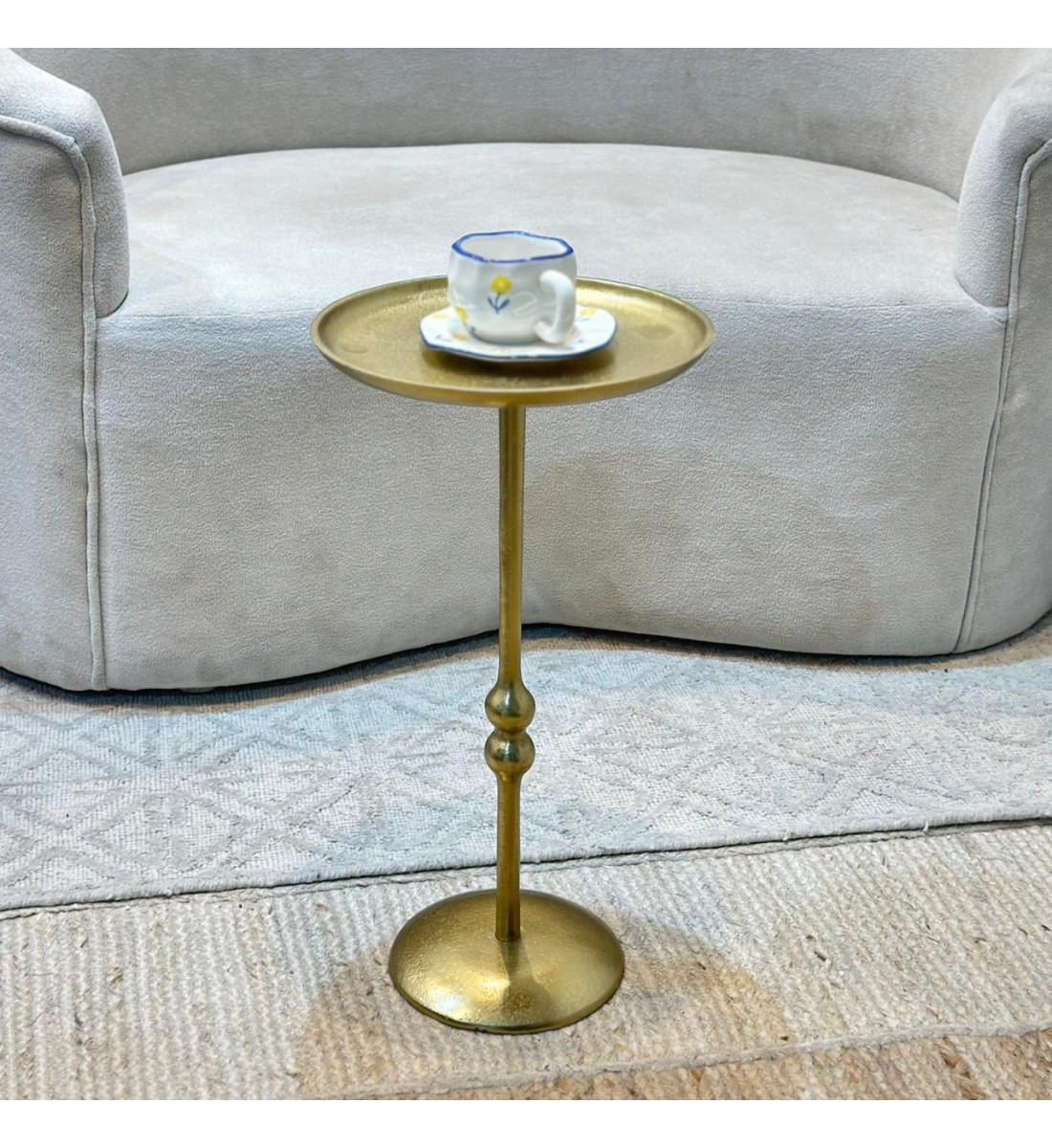 طاولة جانبية ألومنيوم من چازمين30×30×57سم 