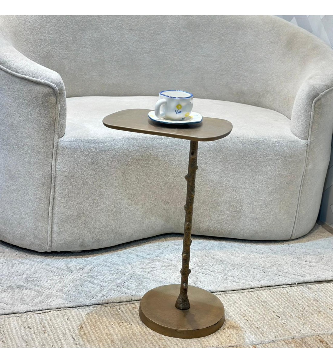 طاولة جانبية ألومنيوم من چازمين60×23×35سم 