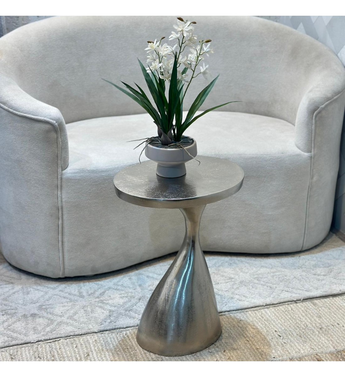 طاولة جانبية ألومنيوم من چازمين33×40×53سم 