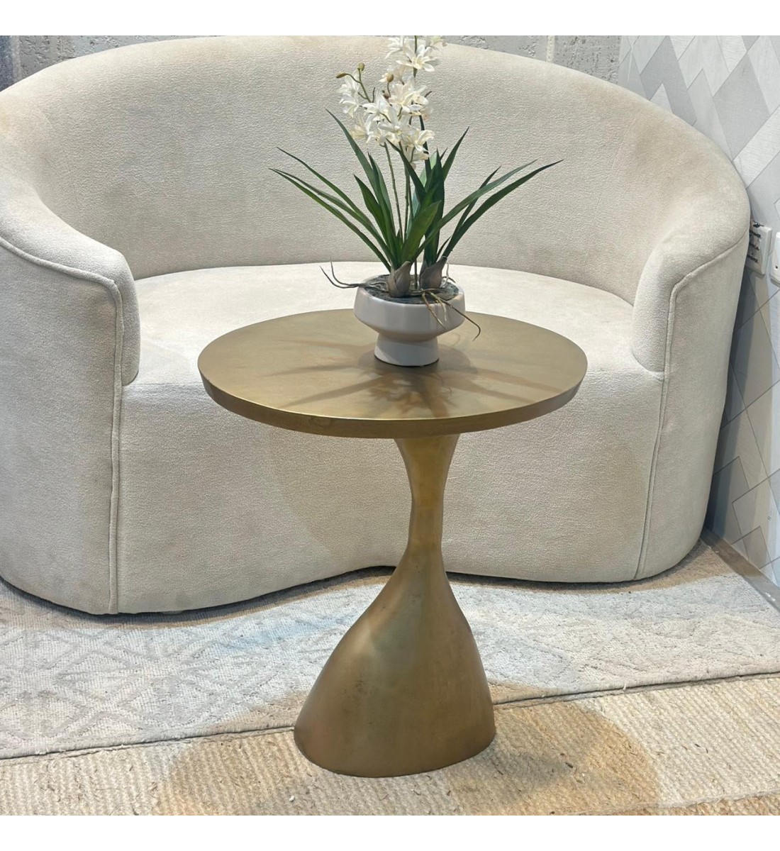 طاولة جانبية ألومنيوم من چازمين33×40×53سم 