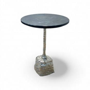 طاولة زينة بسطح رخام من لايف ستايل -45×45×56سم 