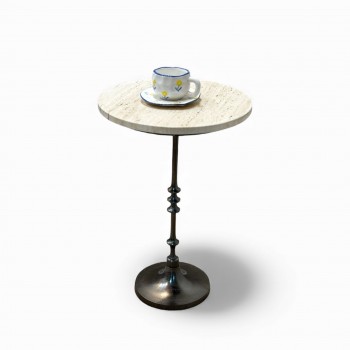 طاولة زينة بسطح رخام من لايف ستايل 40×40×59سم 