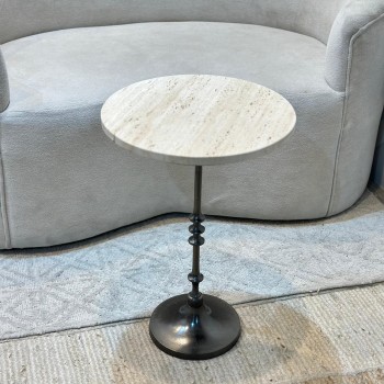 طاولة زينة بسطح رخام من لايف ستايل 40×40×59سم طاولة زينة بسطح رخام من لايف ستايل 40×40×59سم