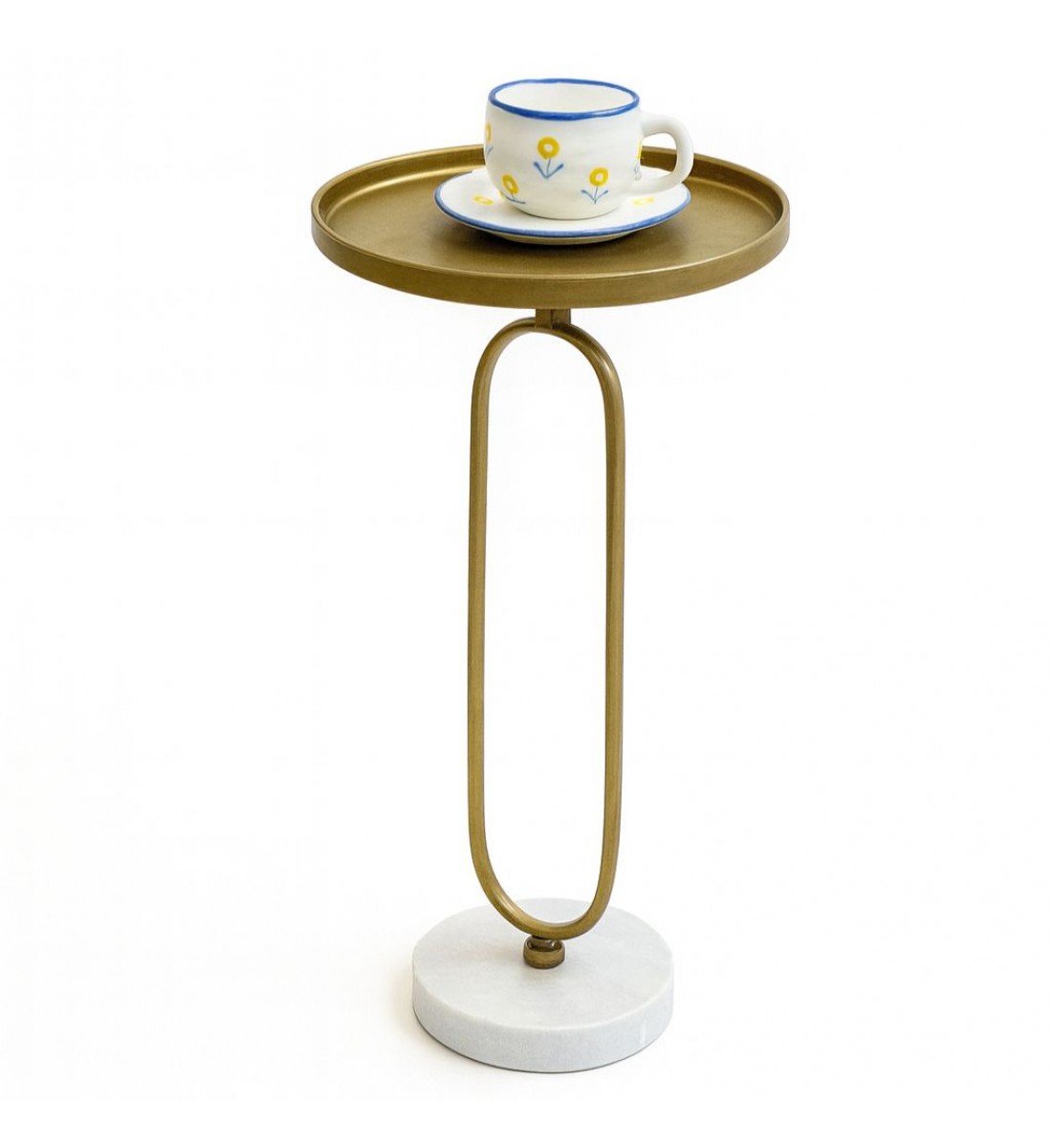 طاولة جانبية ألومنيوم قاعده رخام من چازمين26×26×62سم طاولة جانبية ألومنيوم قاعده رخام من چازمين26×26×62سم