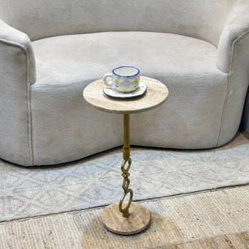 طاولة زينة بسطح رخام من لايف ستايل -30×30×58سم طاولة زينة بسطح رخام من لايف ستايل -30×30×58سم