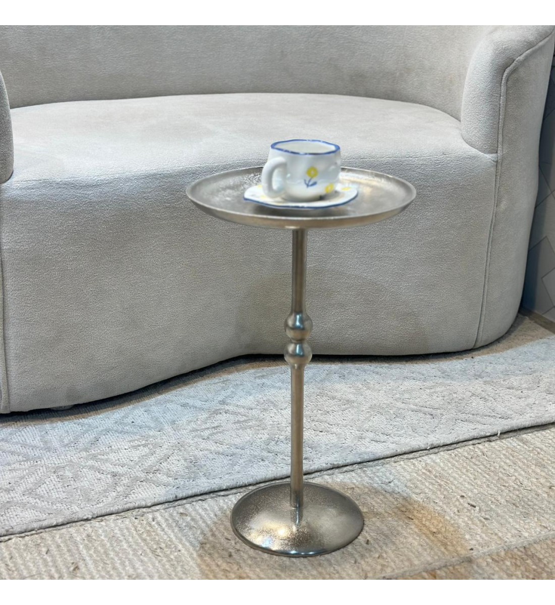 طاولة جانبية ألومنيوم من چازمين 30×30×51سم 