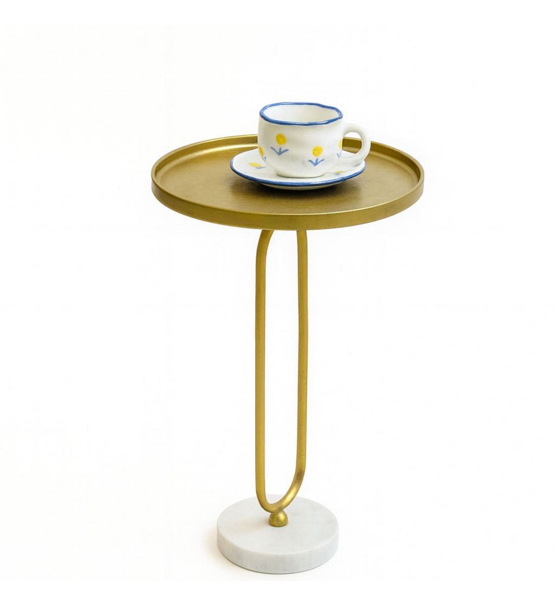 طاولة جانبية ألومنيوم قاعده رخام من چازمين 35×35×53سم طاولة جانبية ألومنيوم قاعده رخام من چازمين 35×35×53سم