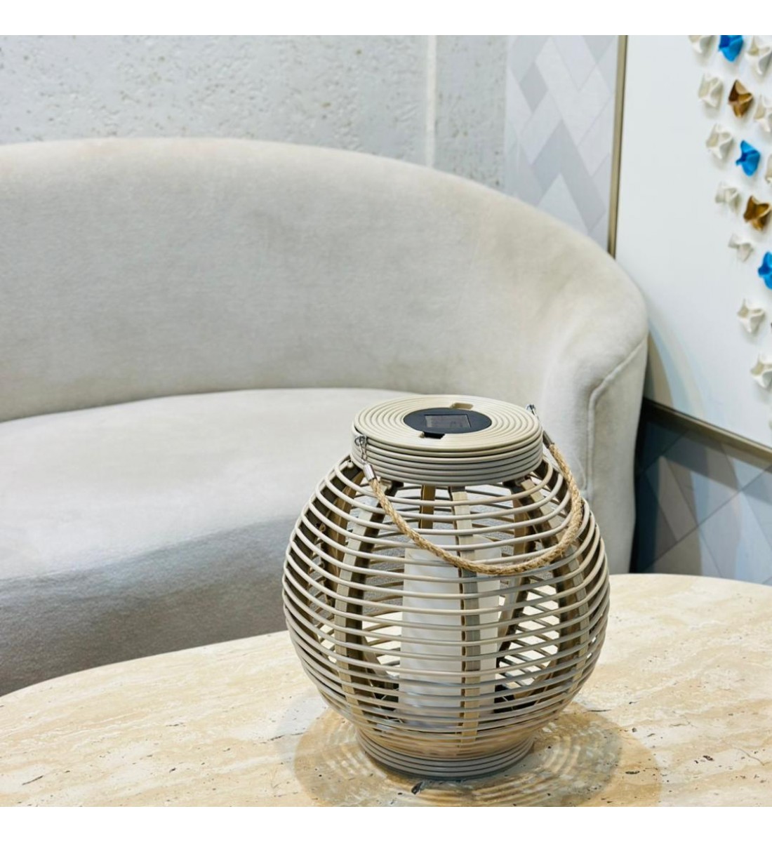 فانوس ديكوري أنيق بتصميم عصري مستوحى من الطابع الطبيعي 34×17×17سم 