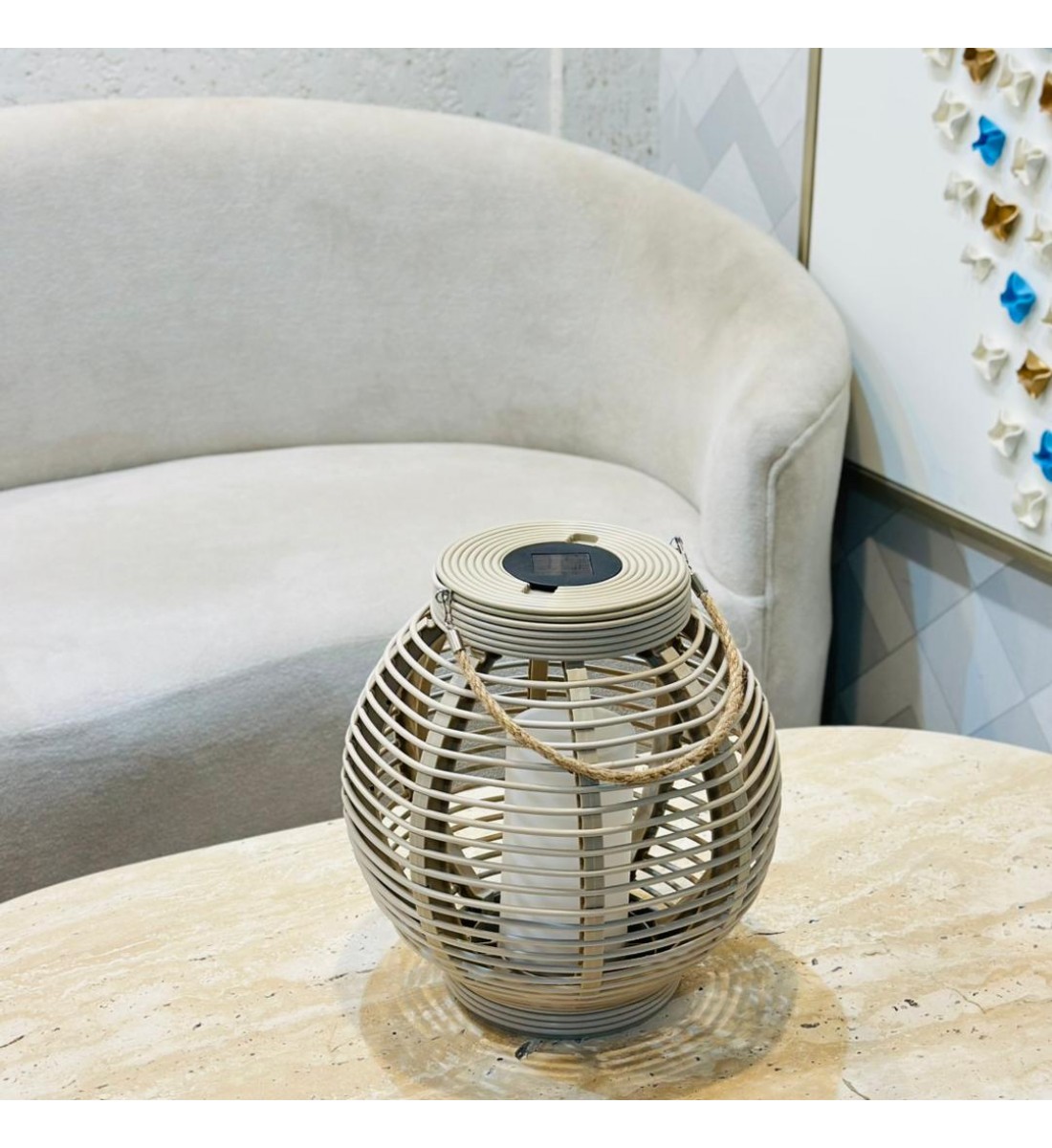 فانوس ديكوري أنيق بتصميم عصري مستوحى من الطابع الطبيعي 34×17×17سم 