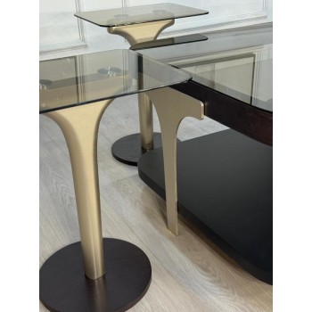  طقم  طاولات تقديم 5قطع سطح زجاج    (منتج تفصيل )