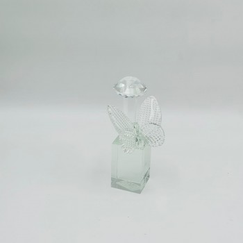  حامل ورق أنيق بتصميم فاخر مصنوع من كريستال شفاف عالي الجودة 