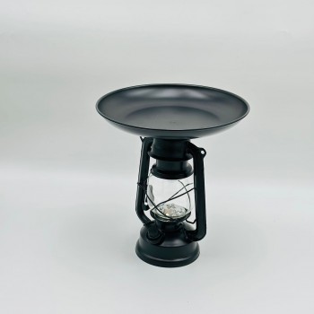 ميزان تقليدي عملي بتصميم كلاسيكي، مصنوع من هيكل معدني متين مع صحن علوي واسع باللون الاسود 25×25×27سم