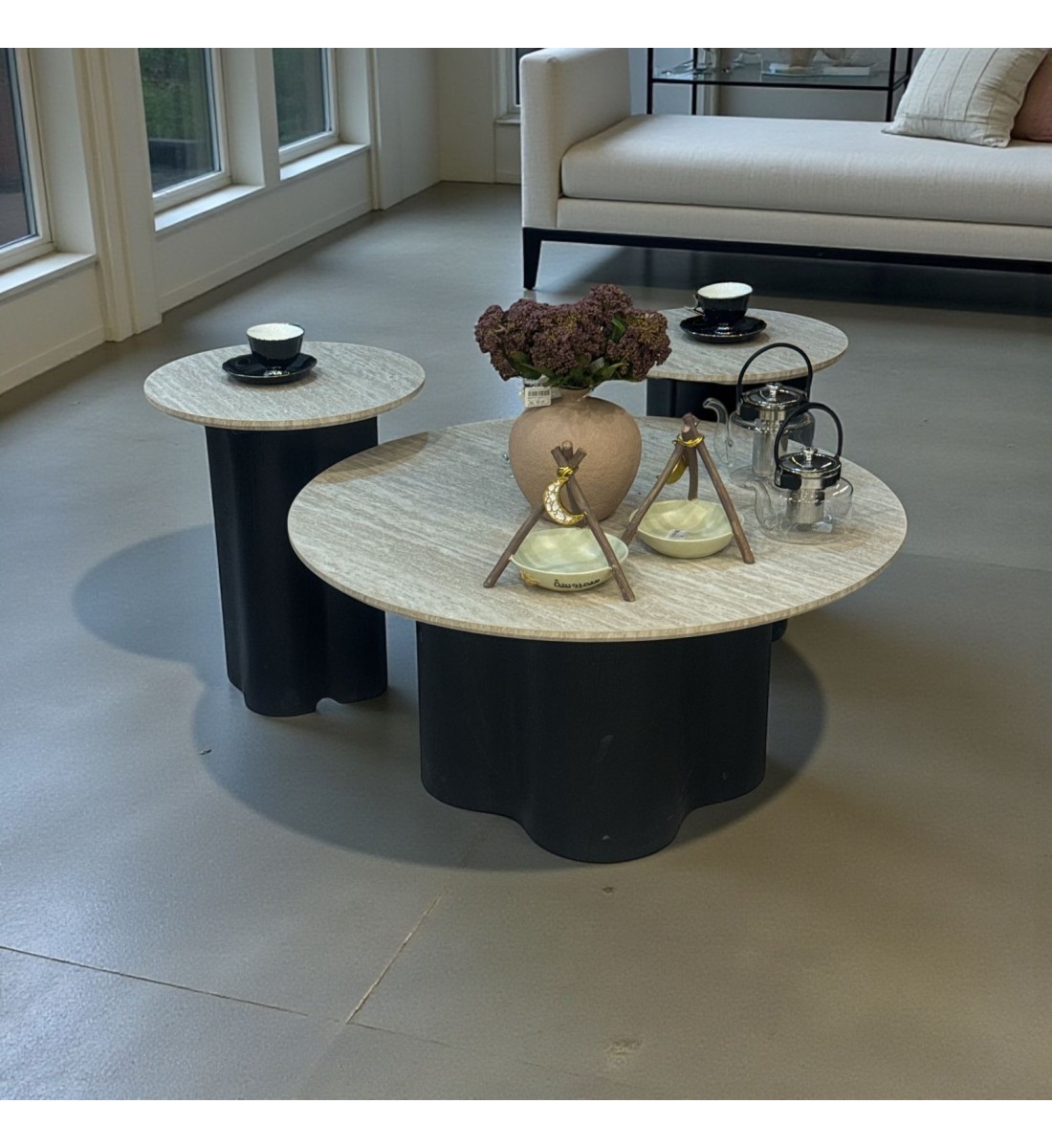 طقم طاولة مع 2 خدمة