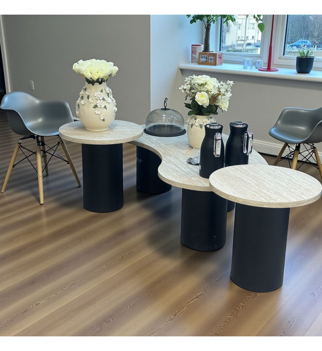 طقم طاولة مع 2 خدمة طقم طاولة مع 2 خدمة