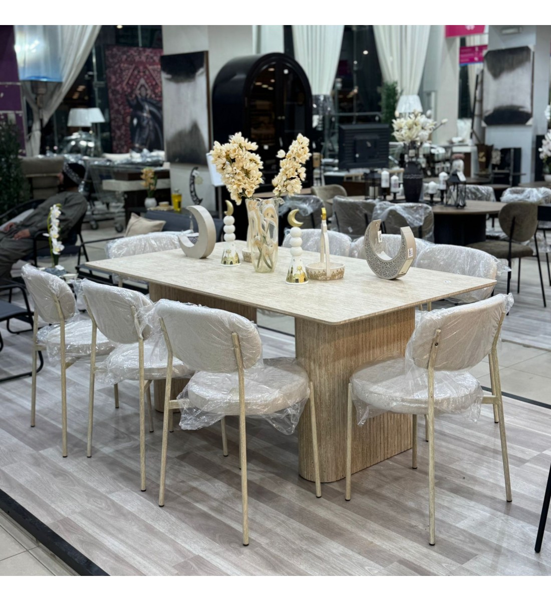 طاولة طعام خشب 8كرسي طاولة طعام خشب 8كرسي