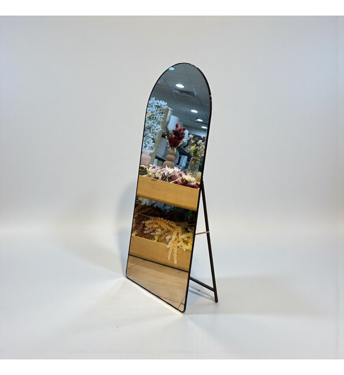  مرآة أرضية أنيقة بتصميم عصري بسيط يجمع بين العملية والجمال200×100سم 