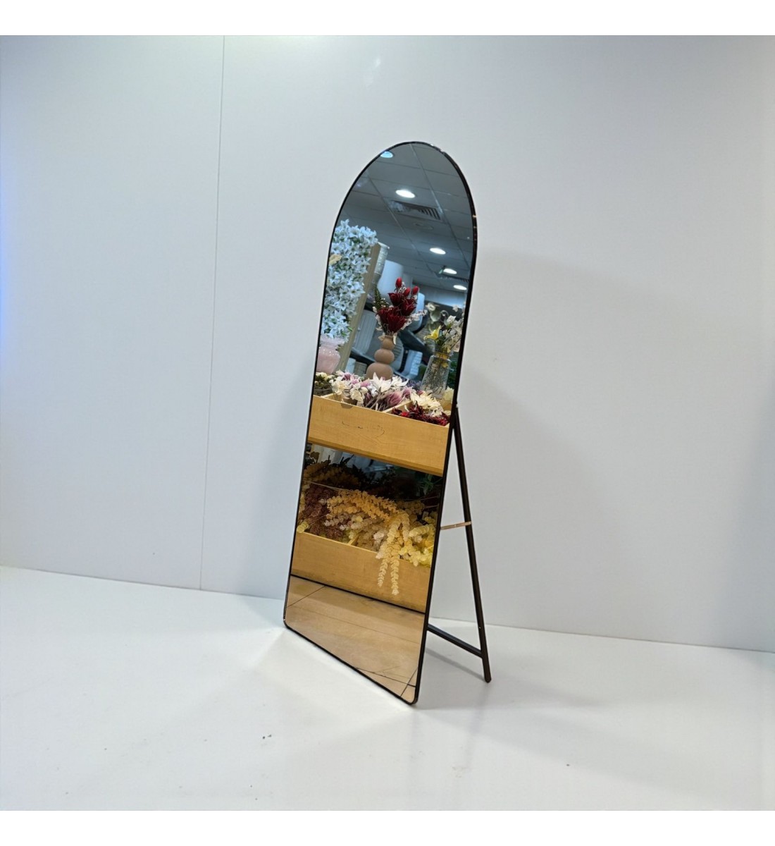  مرآة أرضية أنيقة بتصميم عصري بسيط يجمع بين العملية والجمال200×100سم 