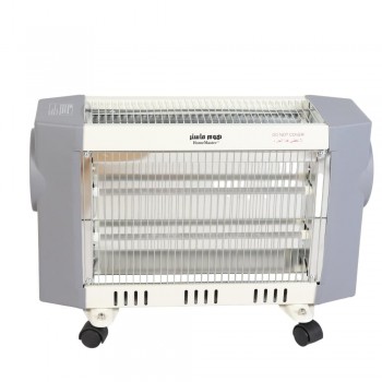 دفاية كهربائية هوم ماستر1500واط بعجلات 2 وجه مع تحكم بالحرارة وحماية من الحرارة الزائدة