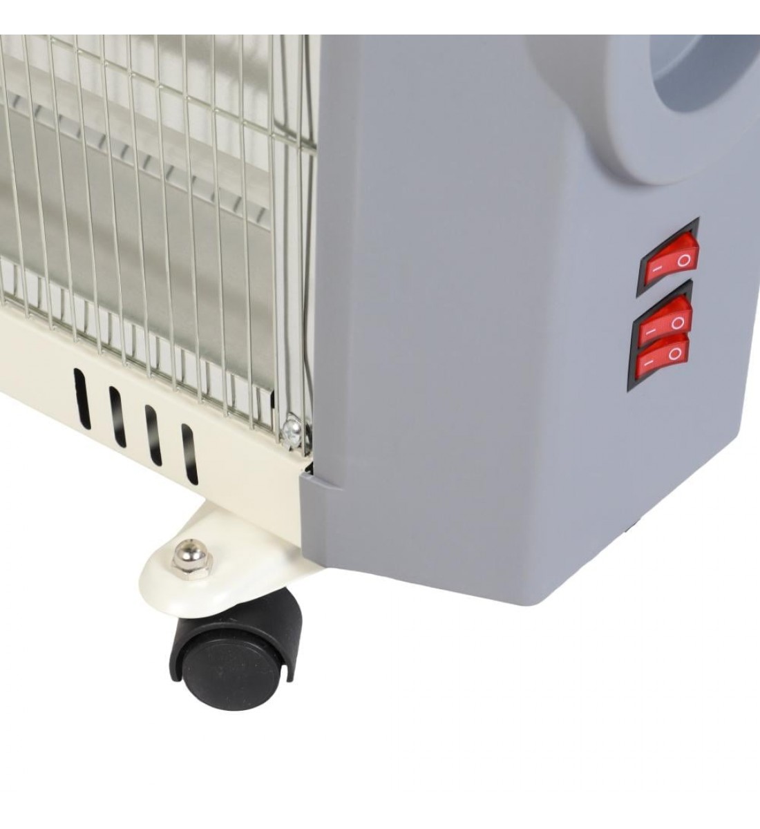 دفاية كهربائية هوم ماستر1500واط بعجلات 2 وجه مع تحكم بالحرارة وحماية من الحرارة الزائدة