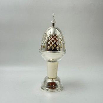 مبخرة ديكورية معدنية فاخرة لامع  30×10×10سم 