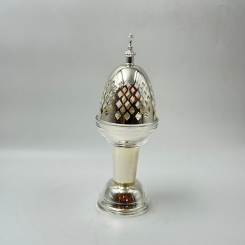 مبخرة ديكورية معدنية فاخرة لامع  30×10×10سم 