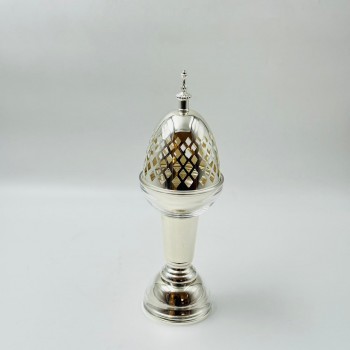 مبخرة ديكورية معدنية فاخرة لامع  34×10×10سم 