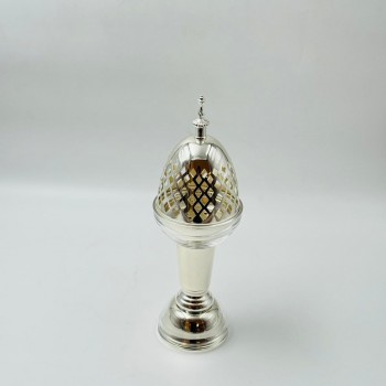 مبخرة ديكورية معدنية فاخرة لامع  34×10×10سم 