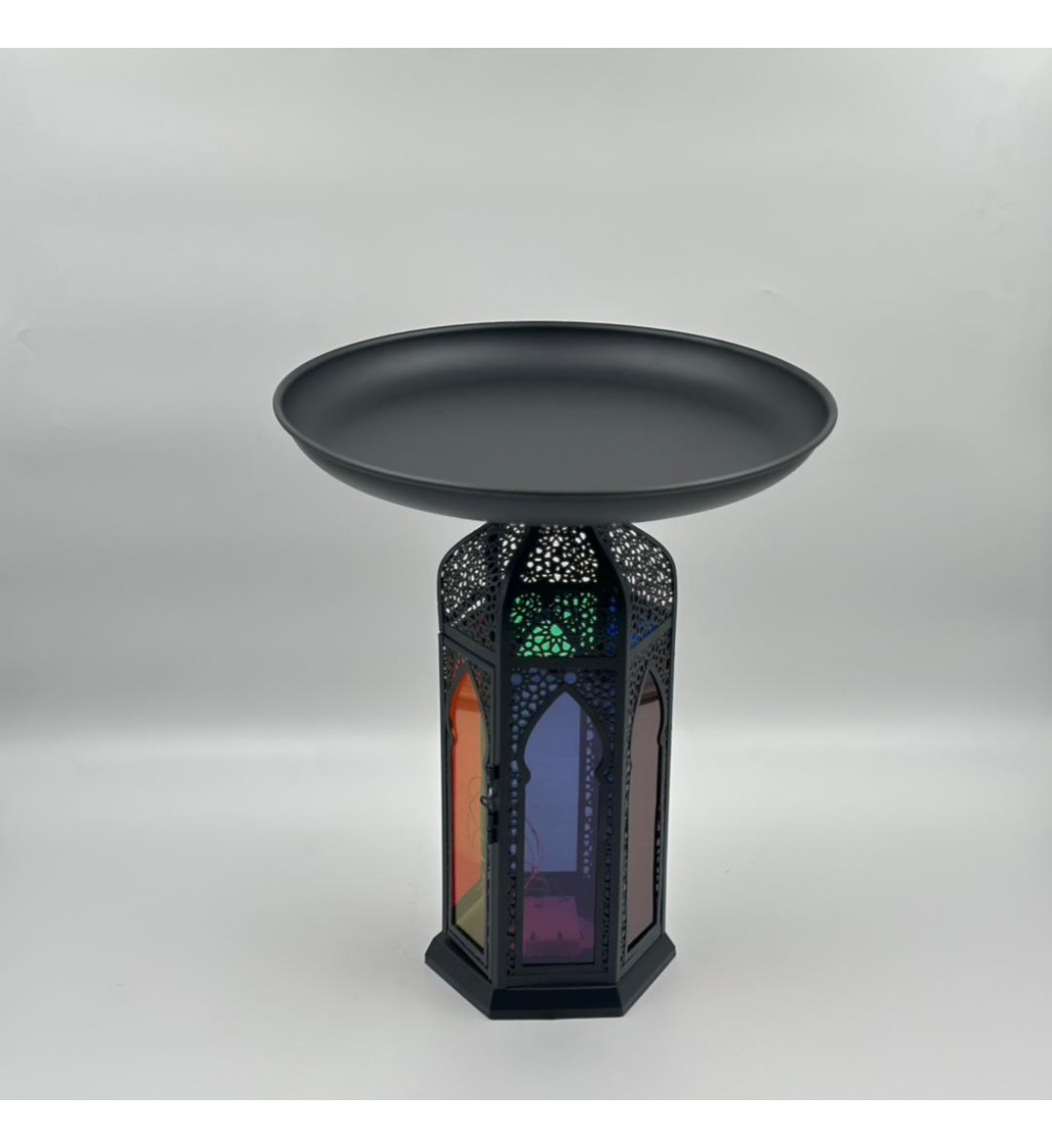 صحن  ديكورية أنيقة بتصميم مستوحى من الطراز الشرقي 30×30×35سم