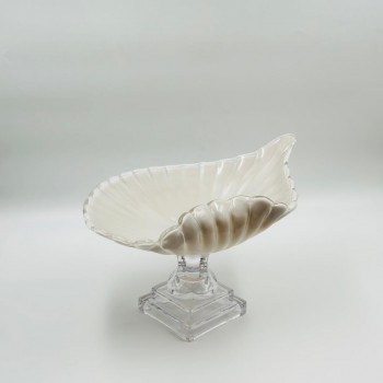 صحن تقديم أنيق بتصميم عصري يجمع بين البساطة والفخامة 39×23×19سم 