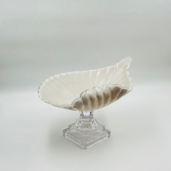 صحن تقديم أنيق بتصميم عصري يجمع بين البساطة والفخامة 39×23×19سم 