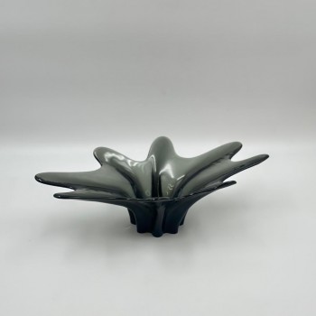 صحن ديكوري عصري بتصميم فني مميز مستوحى من الأشكال العضوية والانسيابية 37×20×11سم 