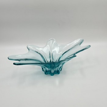 صحن ديكوري عصري بتصميم فني مميز مستوحى من الأشكال العضوية والانسيابية 37×20×11سم 