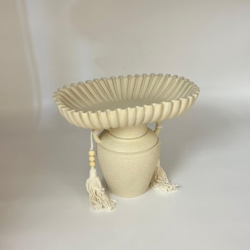  صحن ديكوري أنيق بتصميم فخم ولمسة عصرية29×17×24سم 