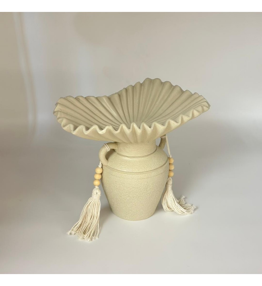  صحن ديكوري أنيق بتصميم فخم ولمسة عصرية 30×24×18سم 