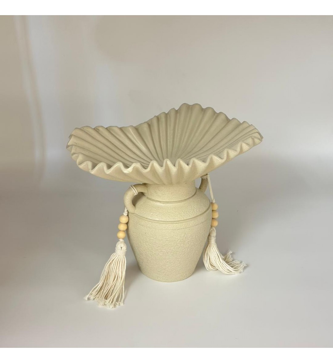  صحن ديكوري أنيق بتصميم فخم ولمسة عصرية 30×24×18سم 