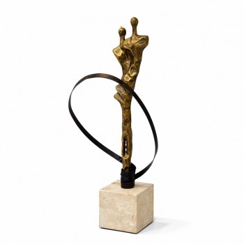 قطعة ديكور فنية فاخرة بتصميم تجريدي يعكس الأناقة والحداثة56سم 