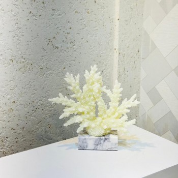 قطعة ديكور مستوحاة من جمال الشعاب المرجانية بتصميم أنيق يضفي إحساسًا بالطبيعة والهدوء33×33×8سم 