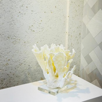 قطعة ديكور مستوحاة من جمال الشعاب المرجانية بتصميم أنيق يضفي إحساسًا بالطبيعة والهدوء30×30×14سم 