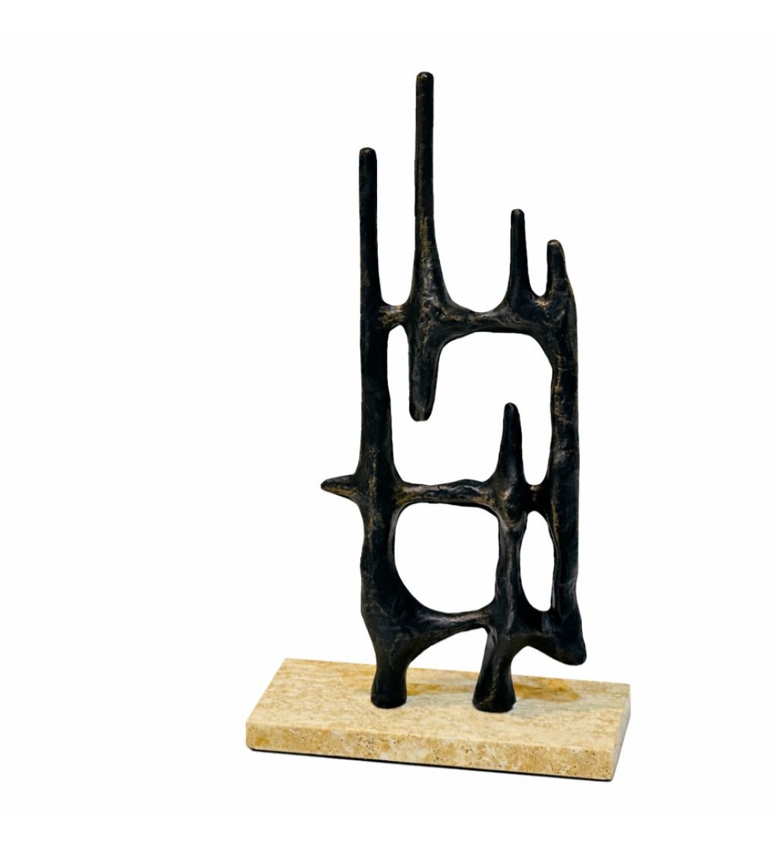 قطعة فنية أنيقة بتصميم تجريدي حديث يجمع بين الجرأة والابتكار37×20×10سم 