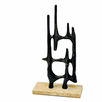 قطعة فنية أنيقة بتصميم تجريدي حديث يجمع بين الجرأة والابتكار37×20×10سم 