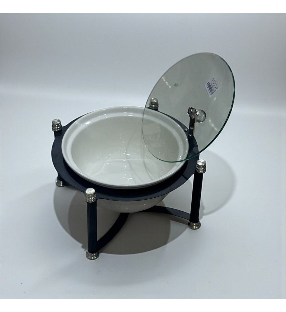 سخان بوفية صحن تقديم سيراميك لتسخين الطعام مزود بغطاء بتصميم فريد26×26×16سم سخان بوفية صحن تقديم سيراميك لتسخين الطعام مزود بغطاء بتصميم فريد26×26×16سم