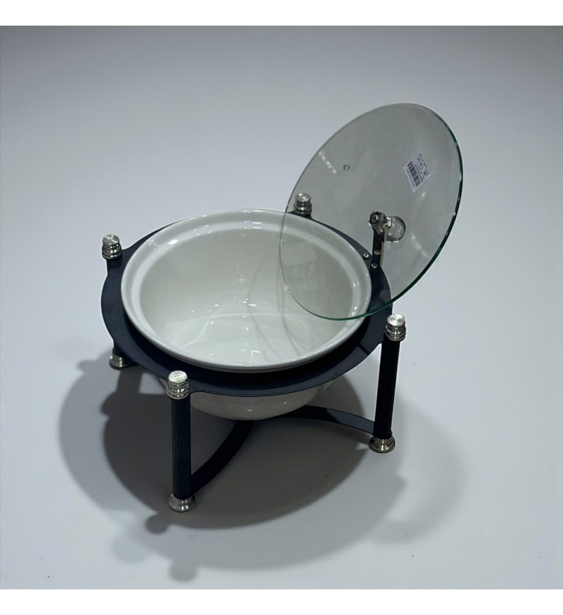 سخان بوفية صحن تقديم سيراميك لتسخين الطعام مزود بغطاء بتصميم فريد26×26×16سم سخان بوفية صحن تقديم سيراميك لتسخين الطعام مزود بغطاء بتصميم فريد26×26×16سم