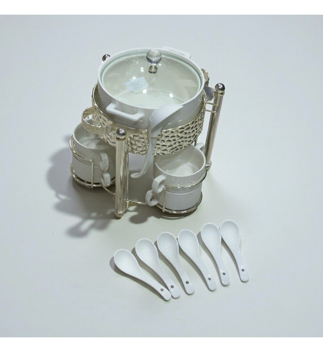 سخان شوربة / حساء فاخر سيراميك 16قطعه سخان شوربة / حساء فاخر سيراميك 16قطعه