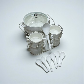  سخان شوربة / حساء فاخر  سيراميك 16قطعه 