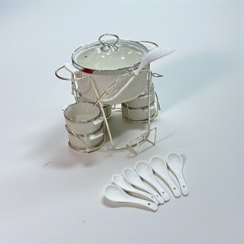  سخان شوربة / حساء فاخر  سيراميك 16قطعه 