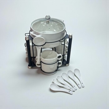  سخان شوربة / حساء فاخر  سيراميك 16قطعه 